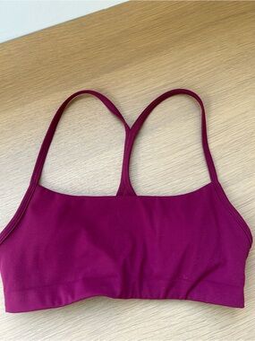 Women's GARAGE Sour Cherry Burgundy Sports Bralette - LIKE NEW XXS